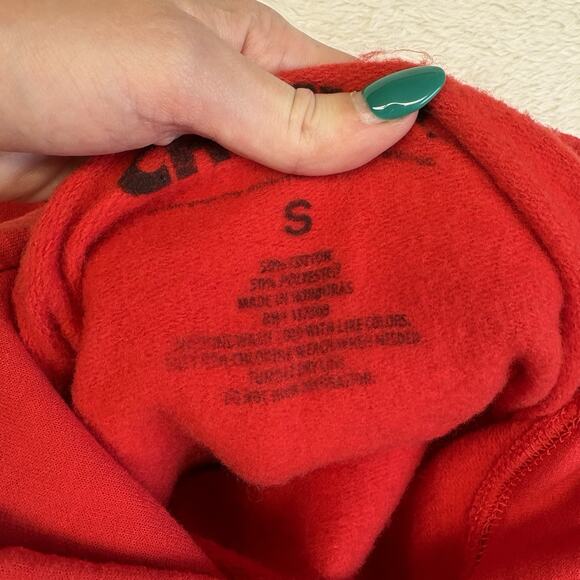 Child's Play - CHUCKY - I’m Your Friend To The End Good Guys Red Hoodie Size S - Picture 5 of 10